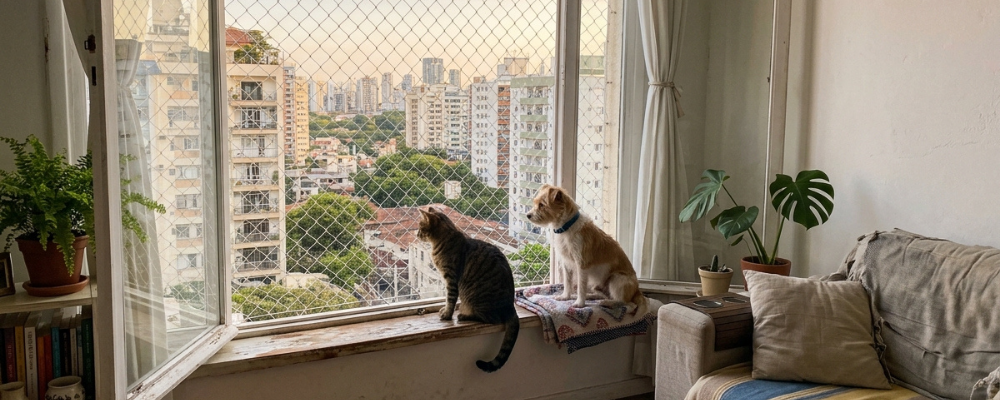 Redes de proteção para janelas