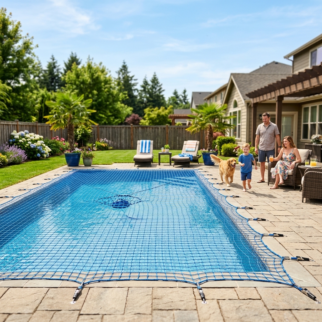 Telas de proteção para piscinas