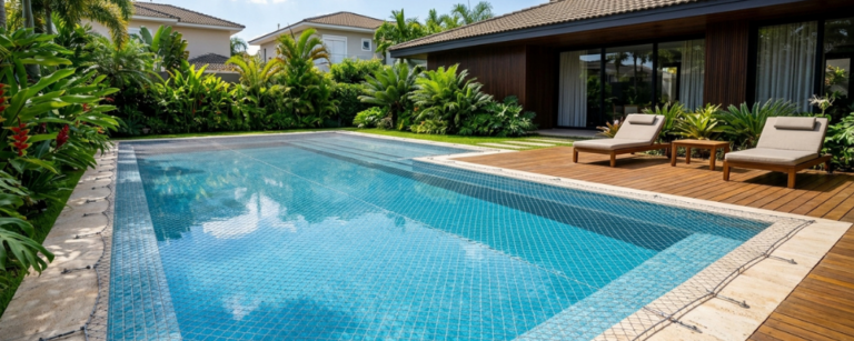 Telas de proteção para piscinas